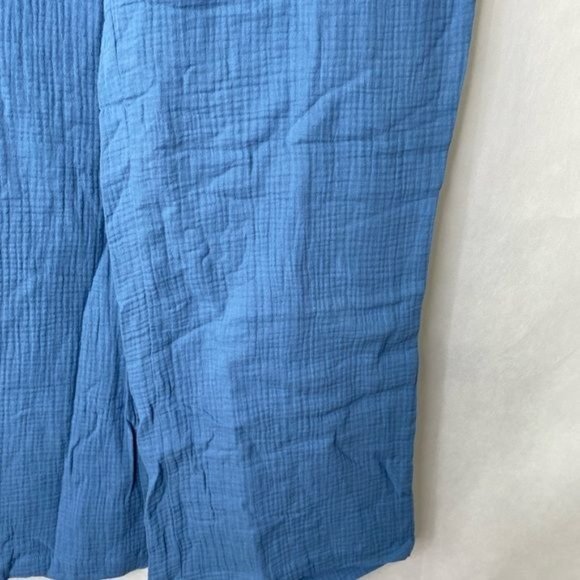 Naturals d & co women’s cotton pants wide leg light blue pull on elastic size 1X - Picture 4 of 11